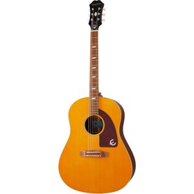 Resim Epiphone Masterbilt Texan Elektro Akustik Gitar (Antique Natural Aged) 