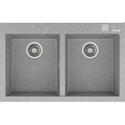 Resim Teka Forsquare 790 Tg Çift Hazneli Tegranite+ Eviye - Stone Grey - 115260015 