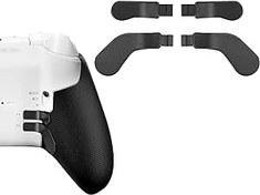 Resim Paddles for Xbox Elite Controller, 4PCS Metal Stainless Steel Interchangeable Elite Controller Paddles, Hair Trigger Locks Replacement Parts Paddles for for Xbox Elite Series 2 & 1 and Core Controller 