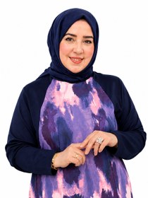 Resim Kadın Büyük Beden Model Kumaş 2'li Takım - Kahverengi / XL 