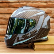 Resim LS2 Storm 2 Racer Mat Mavi Kask 