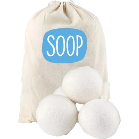 Resim Soop Home Yün Çamaşır Kurutma Topları 3 Adet 