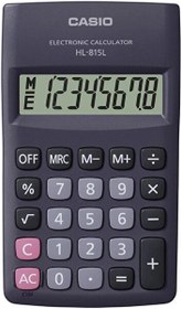 Resim Casio HL-815L-BK-W-DP 8 Haneli Hesap Makinesi 