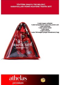 Resim Tüvtürk Ve Yönetmeliğe Uygun Onaylı Araba Otomobil Fenni Muayene Yangın Söndürücülü Full Trafik Seti 