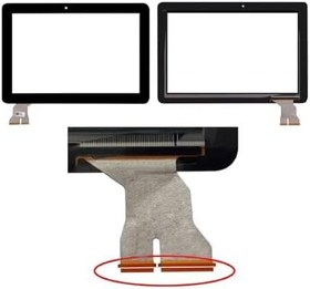 Resim Asus Transformer Pad TF103C ile Uyumlu Tablet Dokunmatik Panel - Siyah - Ver.1 