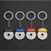 Resim ANI OFİS KIRTASİYE A K Araba Fren Diski Anahtarlık – Metal, Renkli Kaliperli, Spor Araba Aksesuarı 