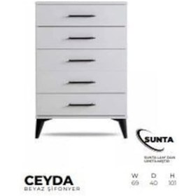 Resim Ceyda Şifonyer Beyaz 