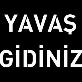 Resim Boyama Şablonu Yavaş Gidiniz Kompozit 100x100cm 