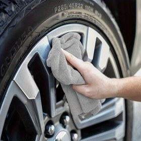 Resim Mikrofiber Araba Temizlik Havluları Seti - Yüksek Emici, Hızlı Kuruyan, Tüy Bırakmayan, Yüzeylere Zarar Vermeyen - Arabalar, Kamyonetler ve SUV'ler İçin İdeal - Dayanıklı Polyester Malzeme 