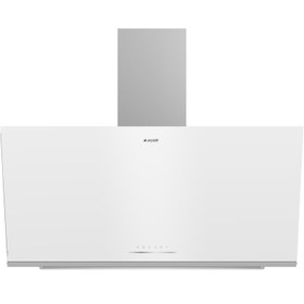 Resim Arçelik ADE 906-2 B 90 cm Beyaz Cam Duvar Tipi Ankastre Davlumbaz 