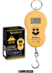Resim Assur Asr8062 Dijital El Terazisi 4 Ayrı Birim Hassas 50 Kg Kantar Terazi Sarı 
