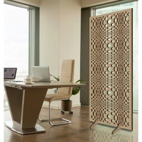 Resim Liar Ahşap Seperatör (Paravan) - KSP-92 - (10 mm) - (69 cm x 139 cm) - (Ham) 