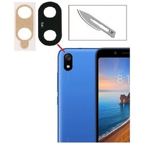 Resim Tkgz Xiaomi Uyumlu Redmi 7a Arka Kamera Cam Lensi + Bistüri Ucu 