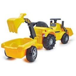 Resim Ecoiffier Römorklu Sarı Traktör 