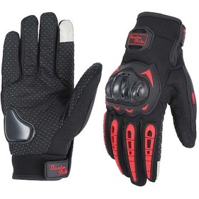 Resim Motor Eldiveni Profesyonel Korumalı Dokunmatik Motosiklet Eldiveni XL 1 