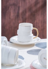 Resim Marlow 6 Kişilik Kahve Fincan Takımı - 90 Ml Çok Renkli 