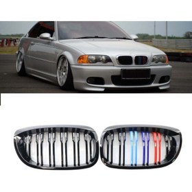 Resim autogp Bmw E46 Lci Coupe M3 Ön Böbrek Panjur 2 Kapı M Şerit 2001 / 2005 