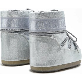 Resim Moon Boot Icon Low Glitter Kadın Kar Botu Gümüş Dış Materyal ile Şık Görünüm 2MONW2023020 