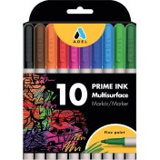 Resim Adel Adel Prime Ink Multisurface 10'lu Klasik Markör 