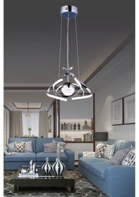 Resim Ey-El Tasarım Tek Toplu Çiçek Krom 