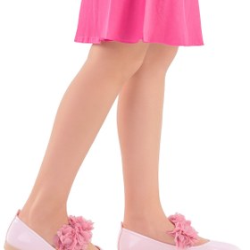 Resim Kiko Kids Flovers Rugan Kız Çocuk Babet Ayakkabı Pudra 