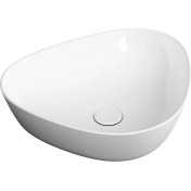 Resim VitrA Plural 7812B403-0016 Üçgen Alçak Çanak Lavabo, VitrA Clean, 47 cm, Beyaz 