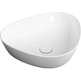 Resim VitrA Plural 7812B403-0016 Üçgen Alçak Çanak Lavabo, VitrA Clean, 47 cm, Beyaz 