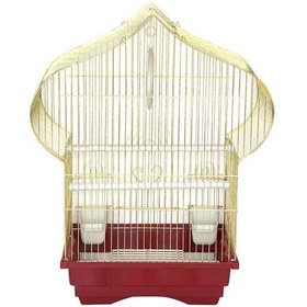 Resim Dayang Damla Pirinç Kuş Kafesi 29.5x22.3x49 Cm 