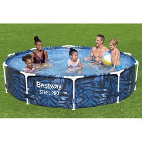 Resim Bestway 56985 Steel Pro Çember Yer Üstü Havuz 3,05 M X 66 Cm 