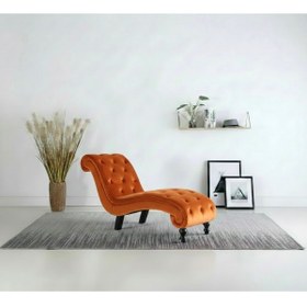 Resim Ebrar Home Design Lüks Kadife Kapitoni Uzanma Koltuğu - Modern Josephine Köşe Koltuk 