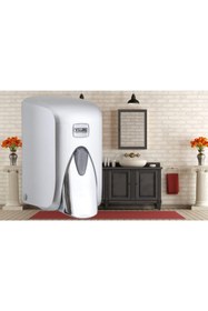 Resim Genel Markalar Krom Görünümlü Hazneli Sıvı Sabunluk - Sıvı Sabun Dispenseri Aparatı 