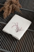 Resim Kırık Beyaz Sakura Nakış Pamuk Yüz Havlusu (50x90) Kigili
