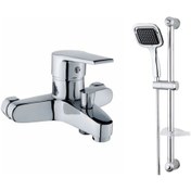 Resim Sardıcı Banyo Bataryası + Sürgülü Pizza Duş Seti Pirinç Gövde 