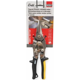 Resim Bessey Erdi Sac Kesme Makası - Profesyonel Metal Kesme Makası Aviation Snips Düz ve Kavisli Kesim 