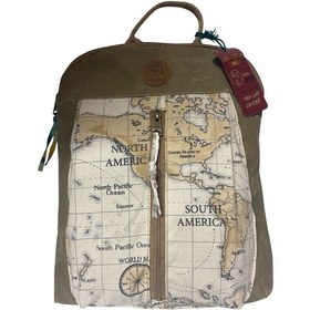 Resim Old Cotton Cargo Vintage Kanvas Renkli Otantik Günlük Gezi Seyahat Sırt Çantası Lucas Bag 30 Cm X 37 Cm Camel 
