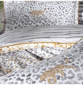 Resim Sarev Persian Gri Tek Kişilik %100 Pamuk Nevresim Takımı Gri 