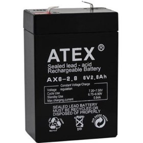 Resim Atex Plus 6V 2.8 Ah Bakımsız Dik Kuru Akü 