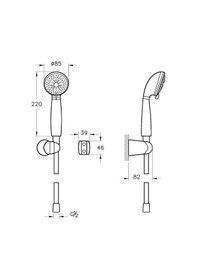 Resim Artema A45694 Compact 3f El Duş Takımı Krom 