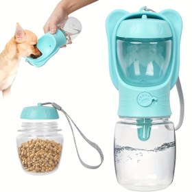 Resim Köpek Su Şişesi, Yiyecek Kaplı Taşınabilir Evcil Hayvan Su Şişesi, Kedi, Köpek Yavrusu, Evcil Hayvanlar İçin Açık Taşınabilir Su Dispenseri, Yürüyüş, Yürüyüş, Seyahat, Köpek Yavrusu Malzemeleri, Köpek Malzemeleri 