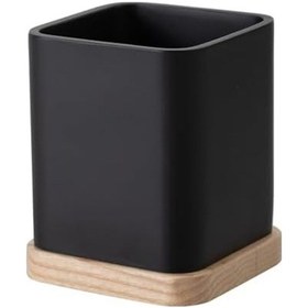 Resim Concept Boho Diş Fırçalık Siyah 8.2 X 8.2 X 10 Cm Siyah 