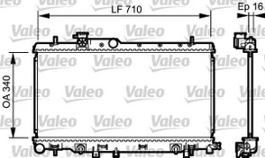 Resim VALEO 734465 | Radyatör 01-Impreza-Legacy + Os 