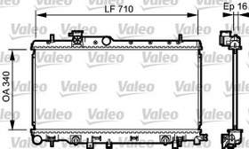 Resim VALEO 734465 | Radyatör 01-Impreza-Legacy + Os 