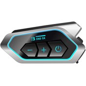 Resim ENAHSEN D60 5X Motosiklet Kask Kulaklığı Bluetooth Intercom 5 Intercom Bağlantılı Uyumlu 