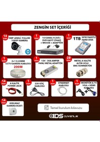 Resim Ids - 14 Kameralı 1080P Fullhd 5Mp Sony Lensli Kamera Seti - 2015 