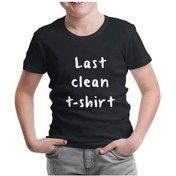 Resim Last Clean Tshirt Siyah Çocuk Tshirt 