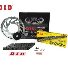 Resim Dıd Zincir Dişli Seti Husqvarna Tc 125 Cc 2014-2019 / Zincir : Dıd-520vx3 Çelik -118 / Dişli: Sunstar 
