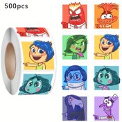 Resim 500 Adet İçten Dışa Karikatür Sticker Rulo - Günlükler, Telefonlar, Bardaklar, Su Şişeleri ve Daha Fazlası için Yeniden Kullanılabilir, Kendinden Yapışkanlı Dekoratif Bant - Canlı Renkler, Eğlenceli Karakter Tasarımları, Hayranlar ve Hediyeler için Mükemmel, Hayranlar İçin Hediye | Karikatür Karakter Stickerları | Yeniden Kullanılabilir Yapışkan, Komik Stickerlar 