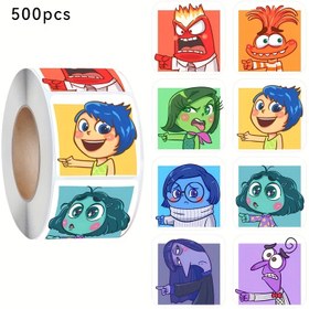 Resim 500 Adet İçten Dışa Karikatür Sticker Rulo - Günlükler, Telefonlar, Bardaklar, Su Şişeleri ve Daha Fazlası için Yeniden Kullanılabilir, Kendinden Yapışkanlı Dekoratif Bant - Canlı Renkler, Eğlenceli Karakter Tasarımları, Hayranlar ve Hediyeler için Mükemmel, Hayranlar İçin Hediye | Karikatür Karakter Stickerları | Yeniden Kullanılabilir Yapışkan, Komik Stickerlar 