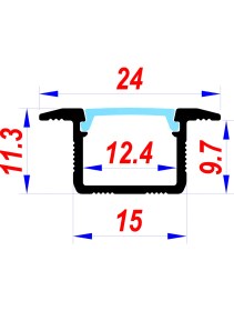 Resim Arge Led Mutfak Dolabı ve Tezgah Altı Gömme LED Armatür 12V 