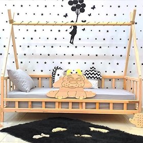 Resim Markaawm Montessori Yatak Doğal Çam Çocuk ve Bebek Yatağı 80X130 